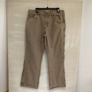 schmidt workwear pants 36”x32” canvas tan work chore